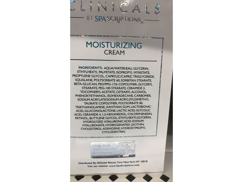 Spascriptions Clinical Moisturizing Cream, 1.7 fl oz/50 mL