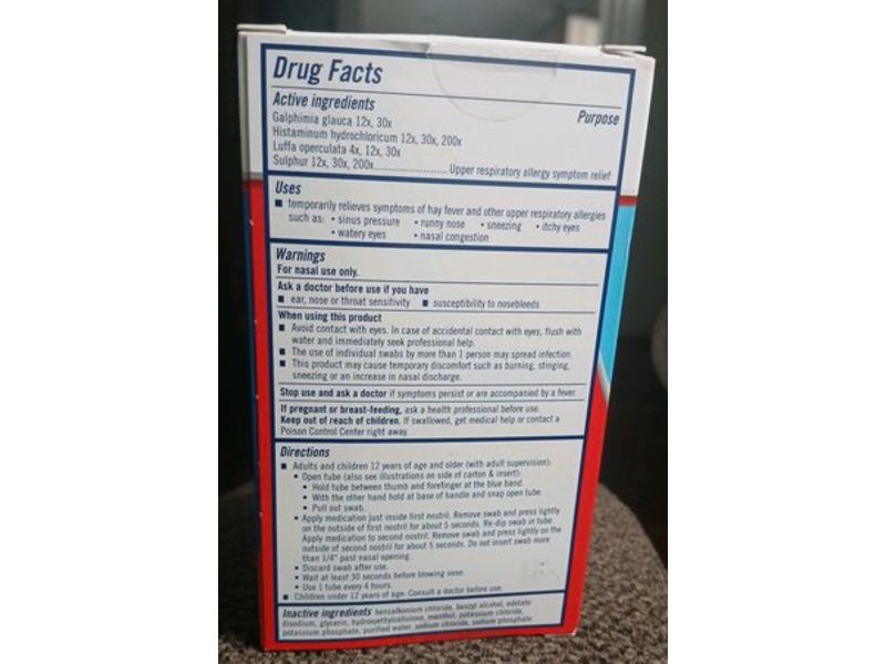 Zicam Allergy Relief Gel Swabs with Cooling Menthol, 20 Count