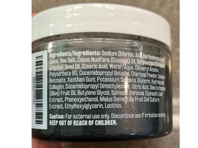 M3 Naturals Charcoal Scrub, Collagen + Stem Cell Infused, 12 oz/340 g