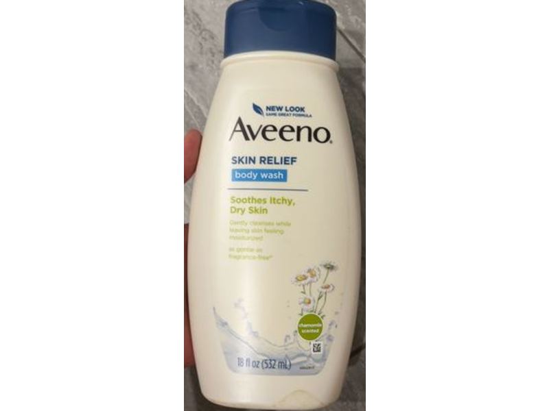 Aveeno Skin Relief Body Wash, Chamomile Scented, 18 fl oz/532 mL