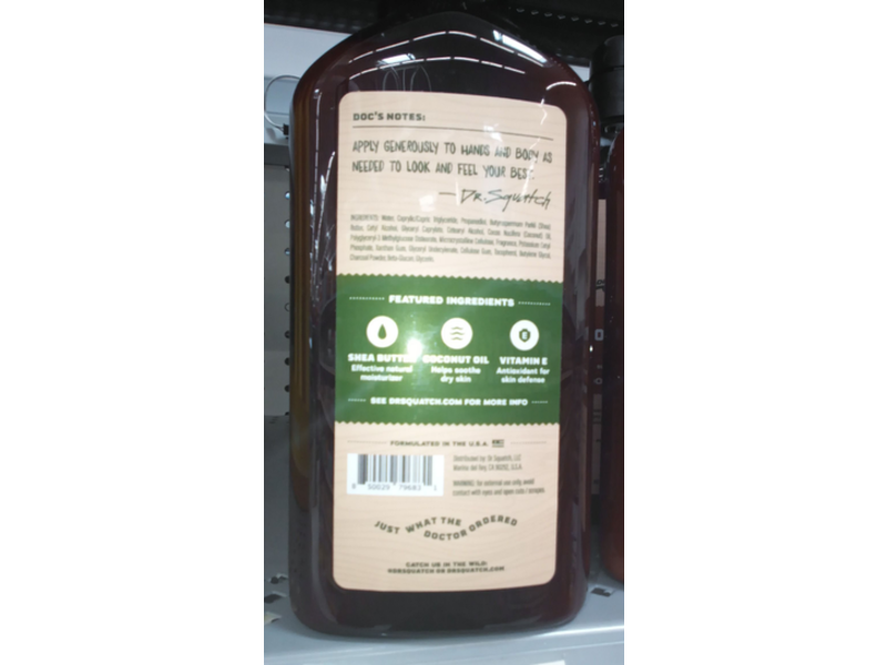 Dr. Squatch Men's Natural Moisturizing Lotion, Pine Tar, 10.0 fl oz/295 mL