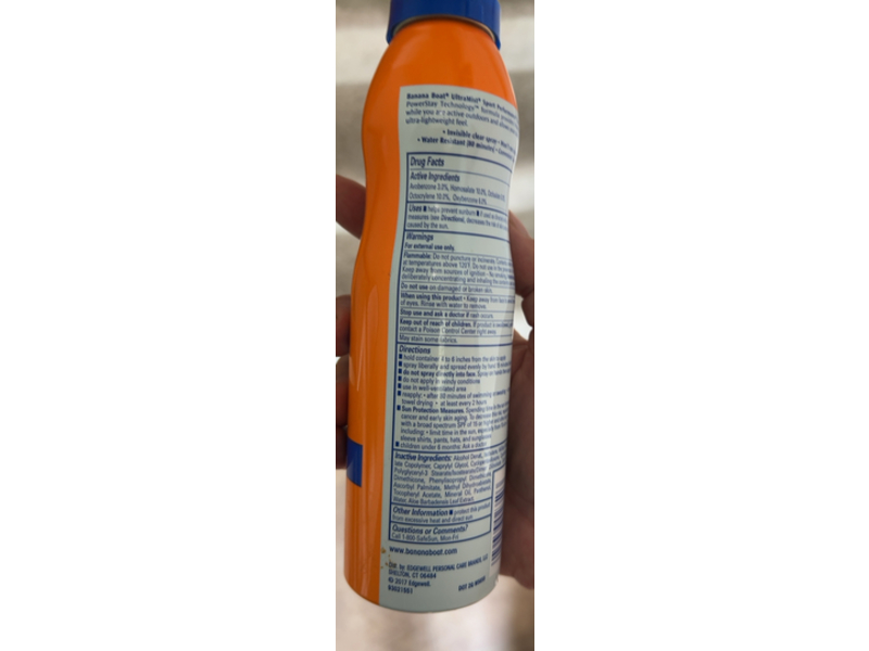 Banana Boat Sport Performance Spray Suncreen, SPF 100, 6 fl oz/170 g