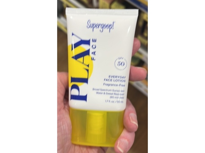 Supergoop Play Everyday Face Lotion Sunscreen, SPF 50, 1.7 fl oz/50 mL