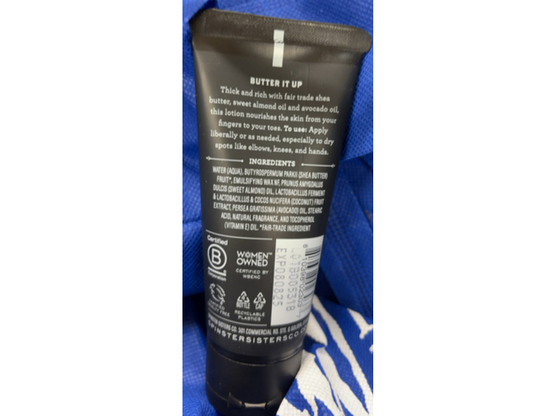 Spinster Sisters Co. Oatmeal and Honey Body Butter, 2 oz/56.7 g