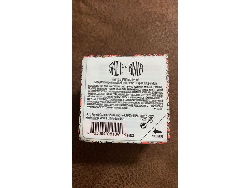 Benefit Galifornia Powder Blush, Sunny Golden Pink, 0.08 oz