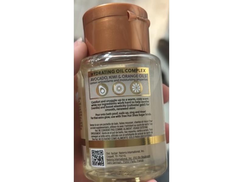 Tree Hut Vanilla Foaming Gel Wash, Vanilla + Colloidal Gold, 3.3 fl oz/97 mL