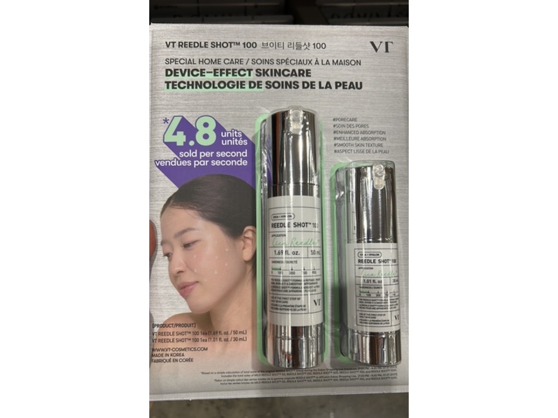 VT Cosmetics Reedle Shot Device-Effect Skincare, 1.69 fl oz/50 mL, 2 Count