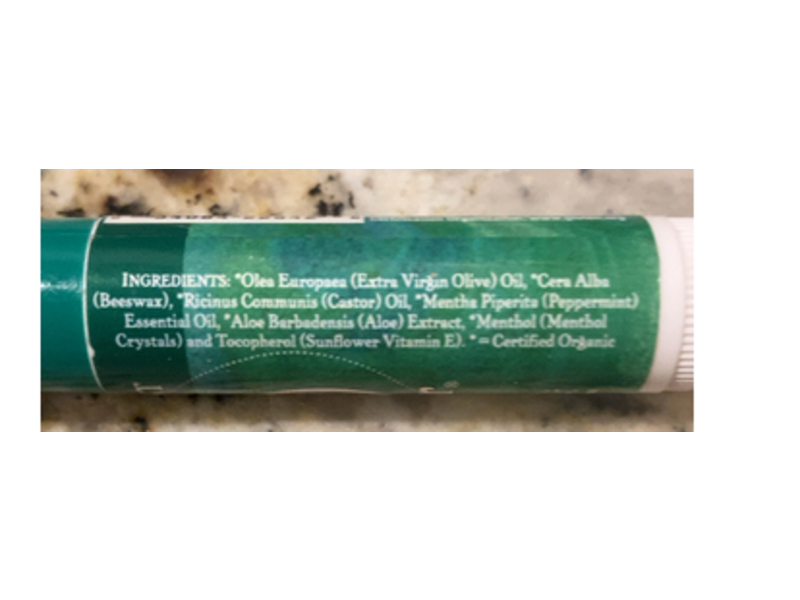 Badger Lip Balm, Peppermint, 0.15 oz/4.2 g