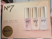 No7 Pro Artist Lip Oil Set, Berry Glaze, Strawberry Glaze & Peach Glaze, 0.12 fl oz/3.8 mL - Image 3