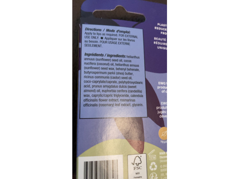 Attitude Lip Balm, Leave Bar, 0.3 oz/8.5 g