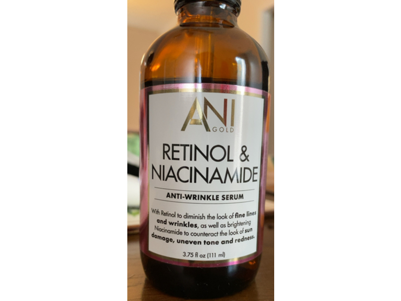 Ani Gold Anit - Wrinkle Serum, Retinol & Niacinamide, 3.75 fl oz/111 mL