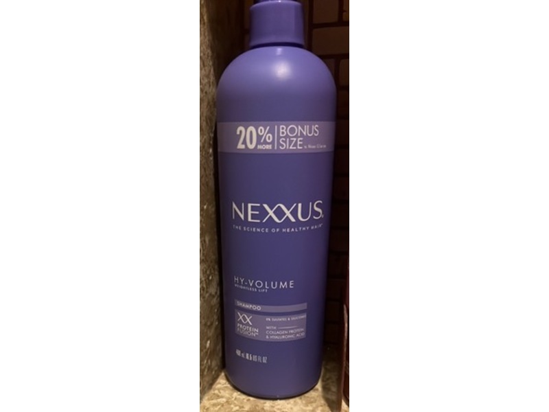 Nexxus Hy-Volume Shampoo, Collagen Protein & Hyaluronic Acid, 16.6 fl oz/488 mL