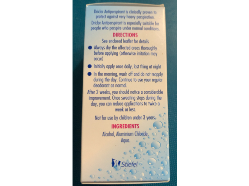 Driclor Anti-Perspirant Roll-On Applicator, 20 mL