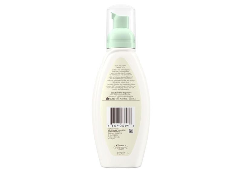 Aveeno Clear Complexion Foaming Cleanser, 6.0 fl oz/177 mL