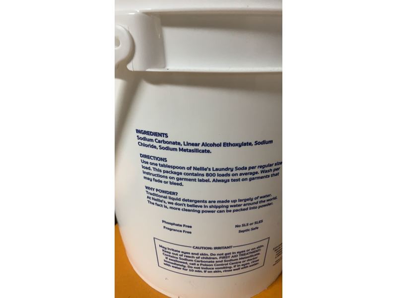 Nellie's Laundry Soda, 800 Loads, 28.22 lb/12.8 kg