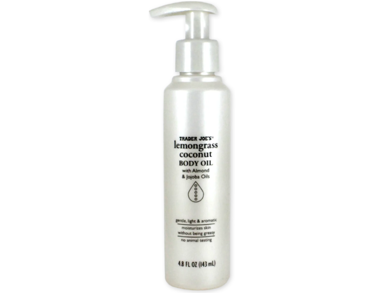 Trader Joe's Body Oil, Lemongrass Coconut, 4.8 fl oz/143 mL, Pack Of 2