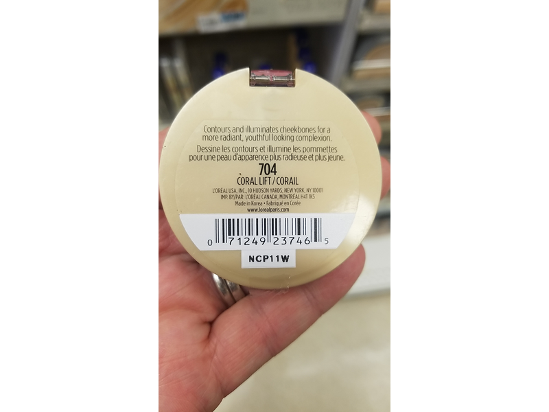 L'Oréal Paris Visible Lift Color Lift Blush, Coral Lift, 0.14 oz.