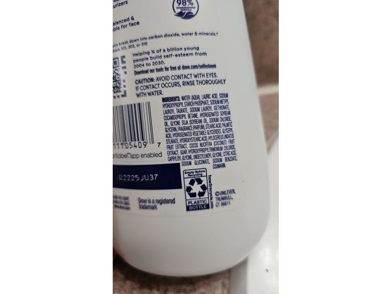 Dove Replenish Body Wash, Dragon Fruit - Coconut Cream, 20 fl oz, Pack Of 4