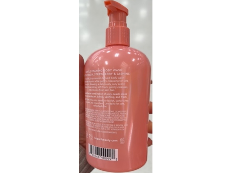 Kopari Paradiso Cloud Foam Body Wash, Peach Sky, 16.9 fl oz/500 mL