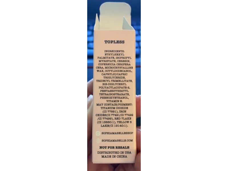 Sophia+Mabelle Hydrating Hybrid 2-In-1 Lipstick Balm, Topless, 0.12 oz/3.5 g