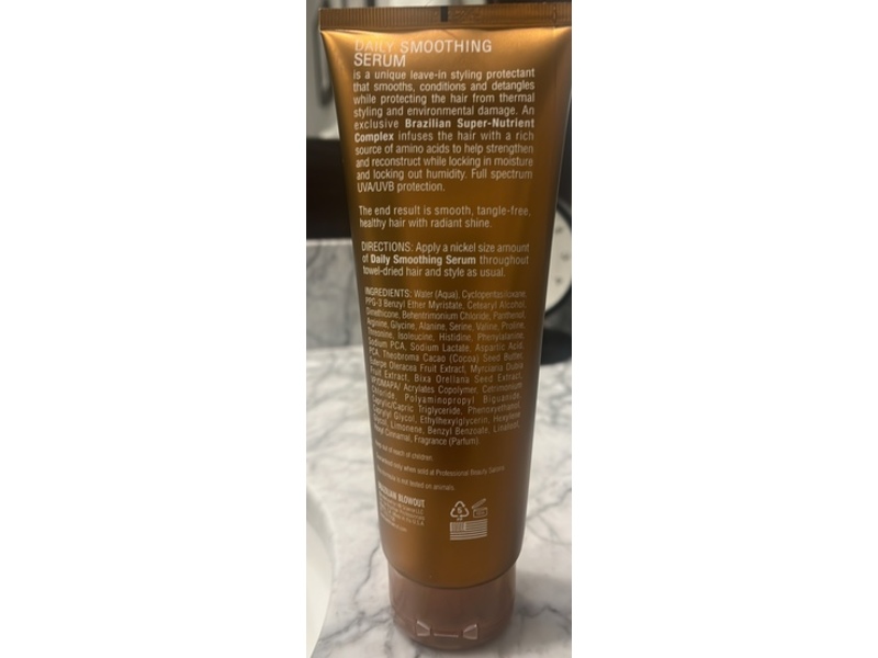 Brazilian Blowout Daily Smoothing Serum, 8 fl oz/240 mL