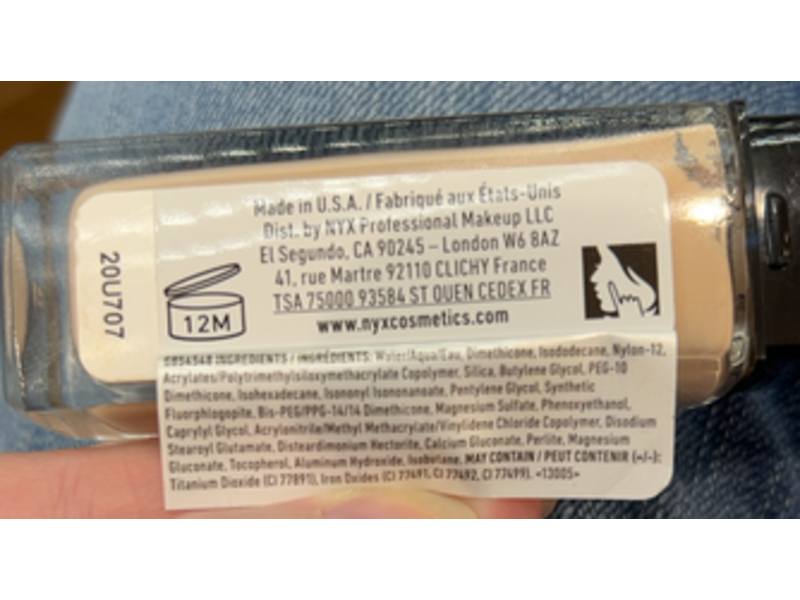 Nyx Professional Makeup Can't Stop Won't Stop Full Coverage Foundation, 01.3 Light Porcelain,1 fl oz/30 mL