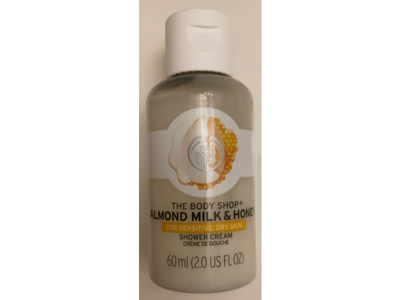 The Body Shop Shower Cream, Almond Milk & Honey, 2 fl oz/60 mL