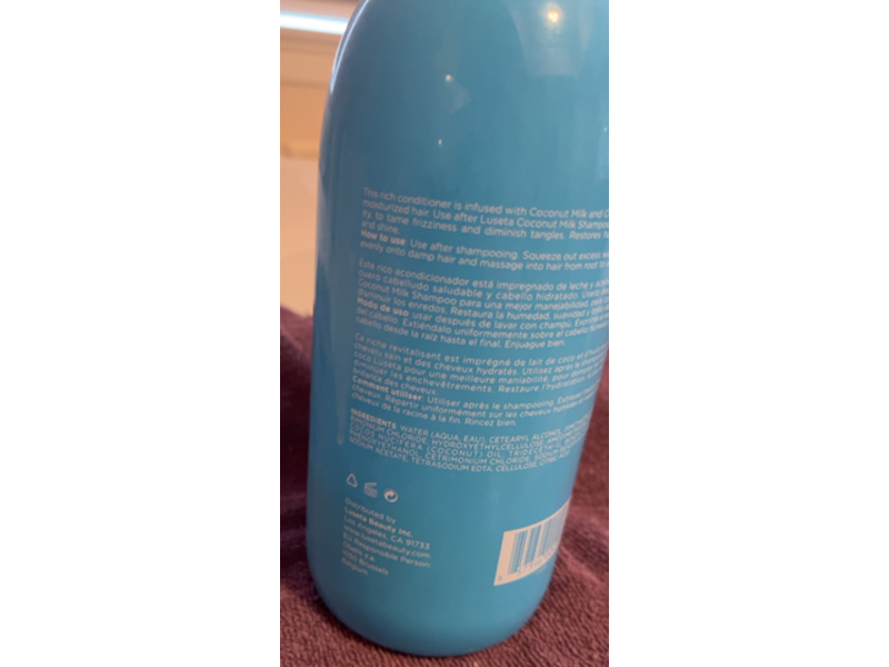 Luseta Coconut Milk Conditioner, 33.8 fl oz/1 L