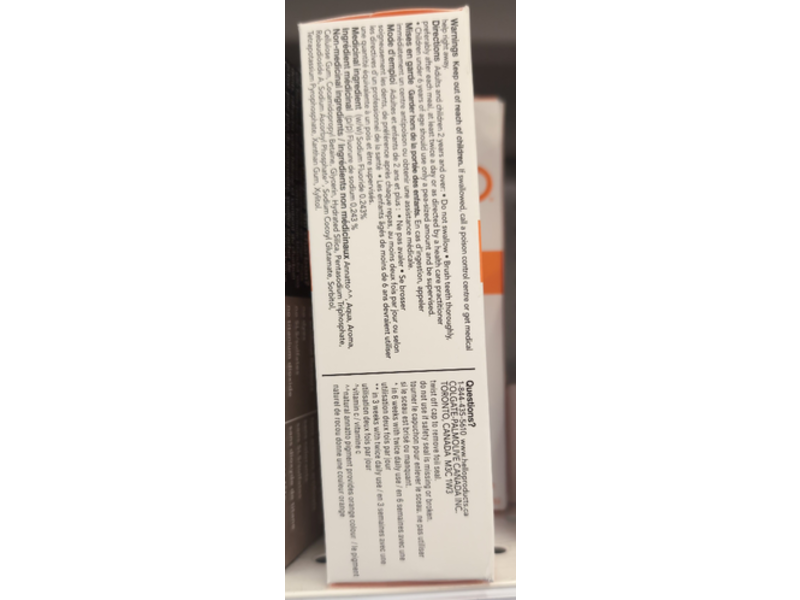 Hello Super Mega Whitening Vitamin C Toothpaste, Natural Peppermint Flavour, 82 mL