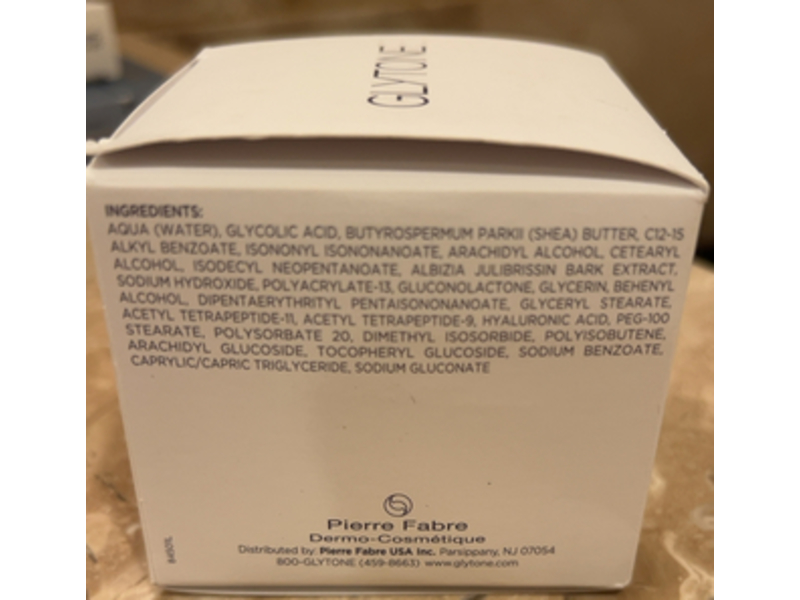 Glytone 60 PFAV Age-Defying Peptide+ Overnight Restorative Cream, Glycolic Acid Tetrapeptides, 1.7 oz/50 g