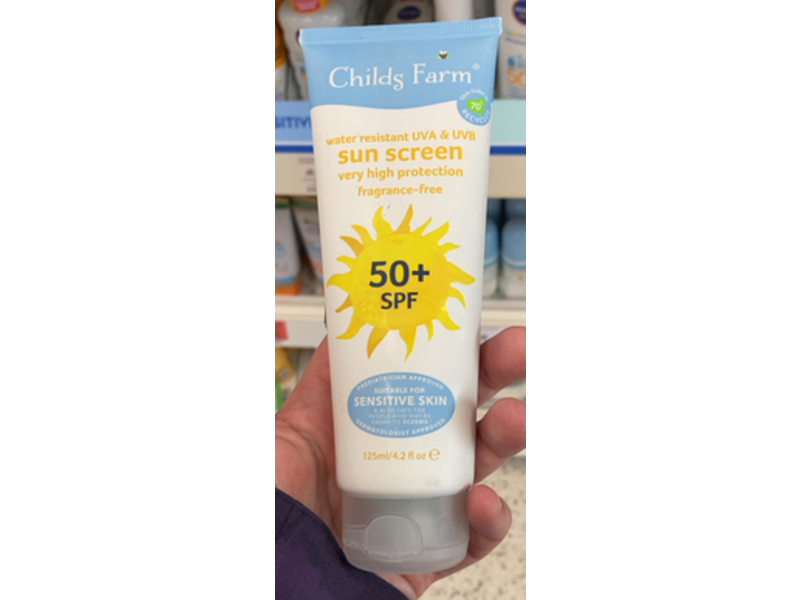 Childs Farm Sun Screen, SPF 50+, 4.2 fl oz/125 mL