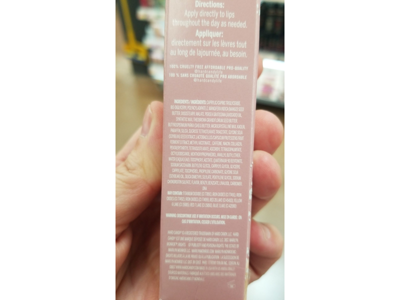 Hard Candy Dripping In Diamonds Hydrating Lip Balm, Nude, 0.14 oz/3.9 g