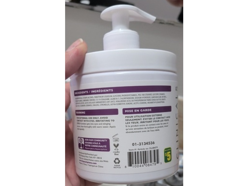 Clinicals By Spascriptions Firming Raffermissant Retinol Cream, Vitamin E, Lactic Acid & Aloe, 16 fl oz/473 mL