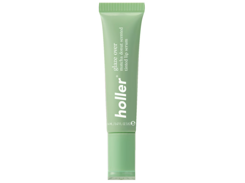 Holler Glaze Over Tinted Lip Serum, Matcha Donut Scented, 0.47 fl oz/14 mL