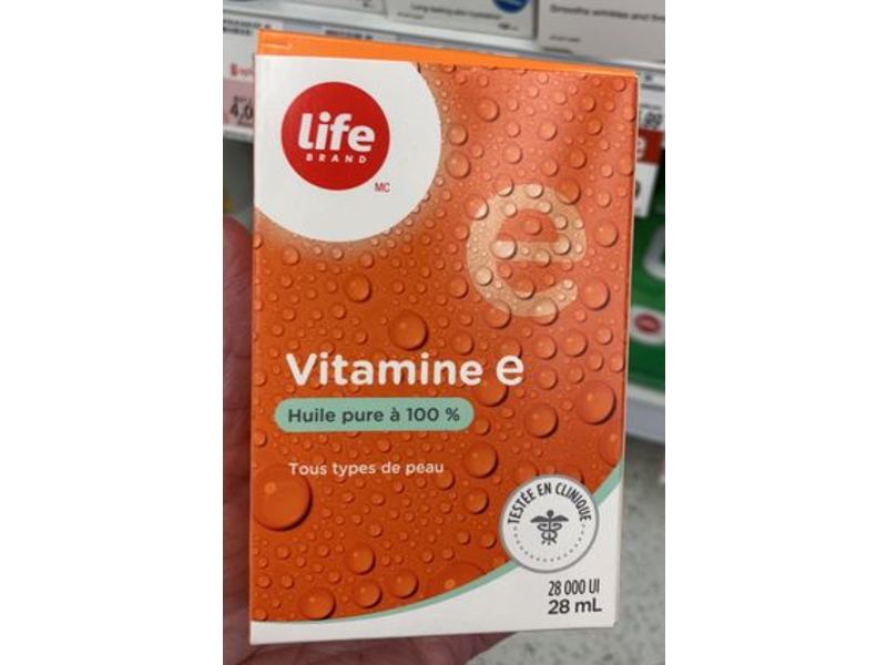 Life Brand Vitamin e 100% Pure Oil, 28 mL