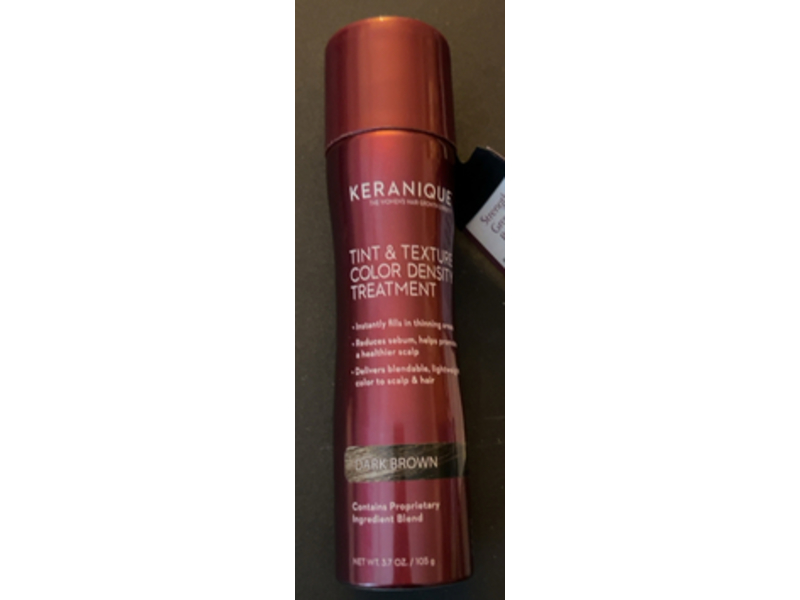 Keranique Tint & Texture Color Density Treatment, Dark Brown, 3.7 oz/105 g