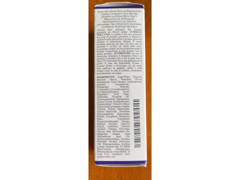 Kiehl's Since 1851 Retinol Skin - Renewing Daily Micro - Dose Serum, 1.0 fl oz/30 mL