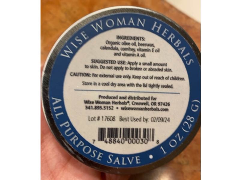 Wise Woman Herbals All Purpose Salve, 1 oz/28 g