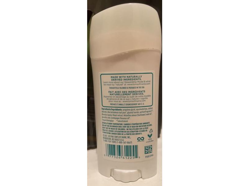 Tom's of Maine Long-Lasting Deodorant Stick, Wild Lavender, 2.25 oz/64 g, Pack of 2