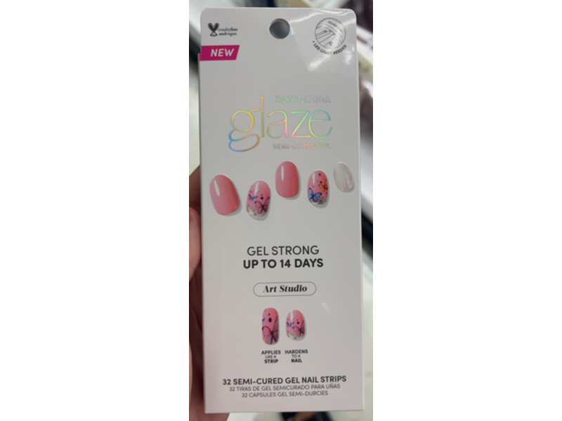 Dashing Diva Glaze Semi Cured Gel, 32 Count
