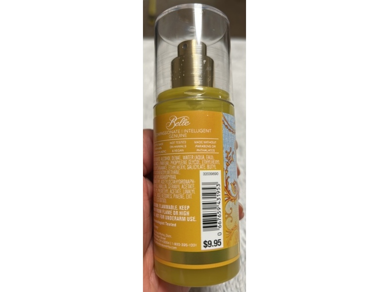 Bath & Body Works Disney Princess Fine Fragrance Mist, Belle, 2.5 fl oz/75 mL