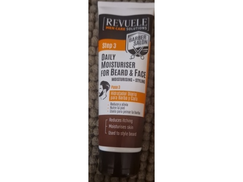 Revuele Step 3 Daily Beard & Face Moisturizer, 2.71 fl oz/80 mL