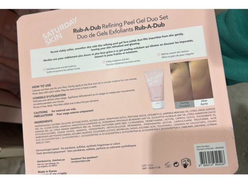 Saturday Skin Rub-A-Dub Refining Peel Gel, 2.53 fl oz/75 mL