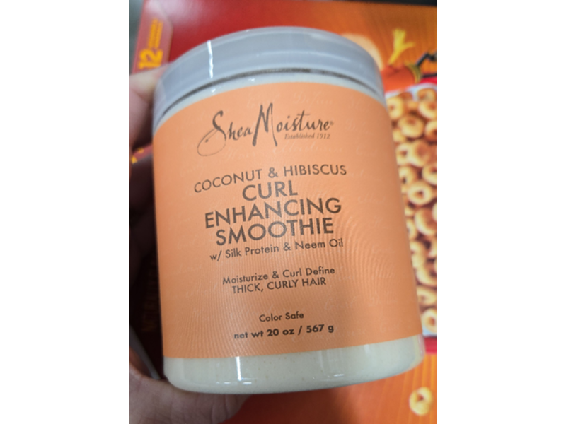 SheaMoisture Curl Enhancing Smoothie Moisturize & Curl Define, Coconut & Hibiscus, 20 oz/567 g, Pack Of 2
