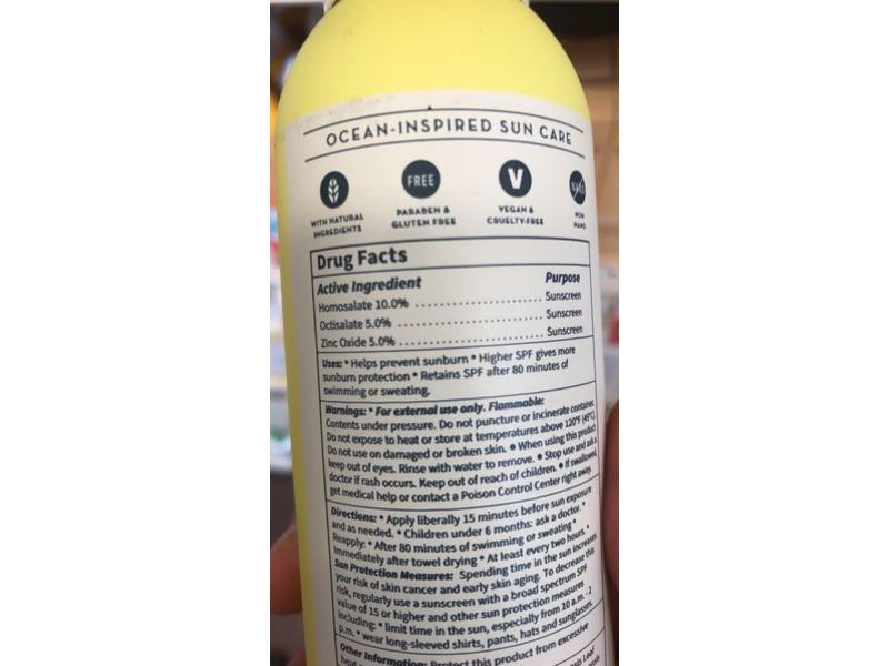 The Seaweed Bath Co. Cooling Mist, SPF 60, Sport +, Peppermint + Aloe, 6 fl oz/177 mL