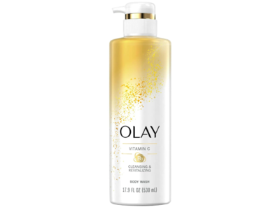 Olay Cleansing & Revitalizing Body Wash, B3 + Vitamin C, 17.9 fl oz/530 mL