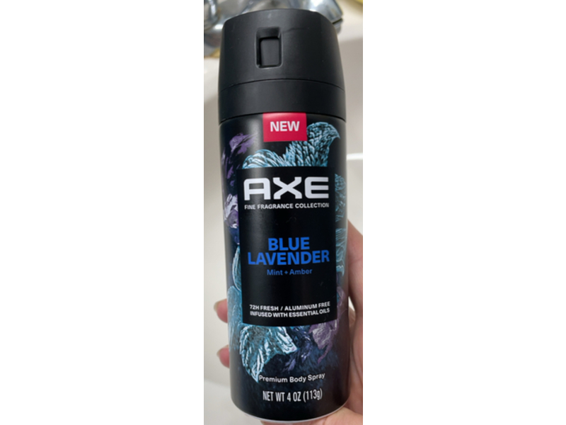 AXE Fine Fragrance Body Spray, Blue Lavender, 4 oz/113 g