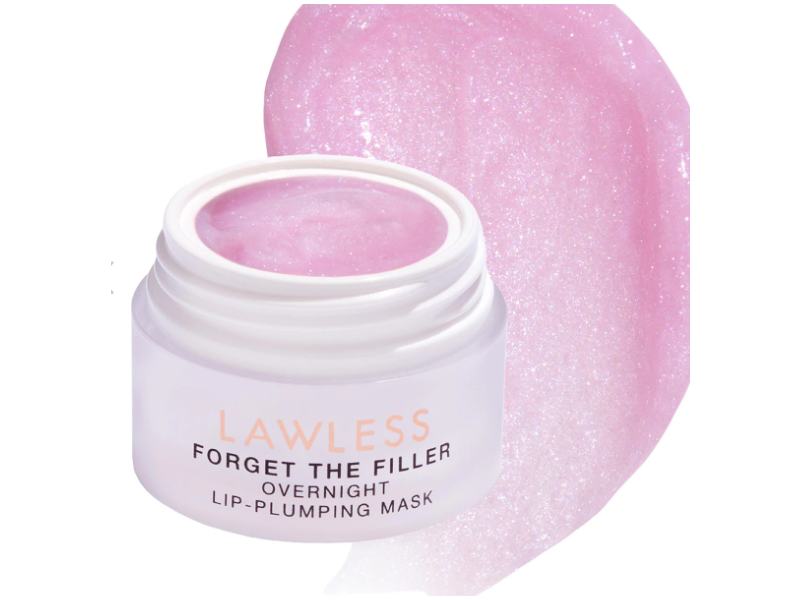 Lawless Forget The Filler Overnight Lip-Plumping Mask, Daisy, 0.28 oz/8 mL