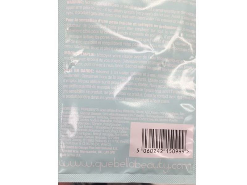 Que Bella Beauty Pore Minimizing Facial Mask, 0.5 oz/15 g