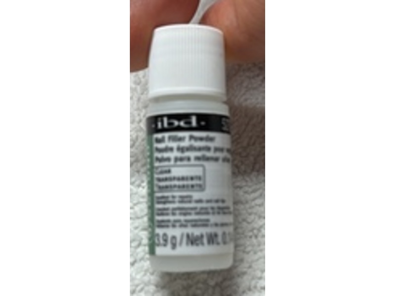IBD 5 Second Nail Filler Powder, Clear, 0.14 oz/3.9 g